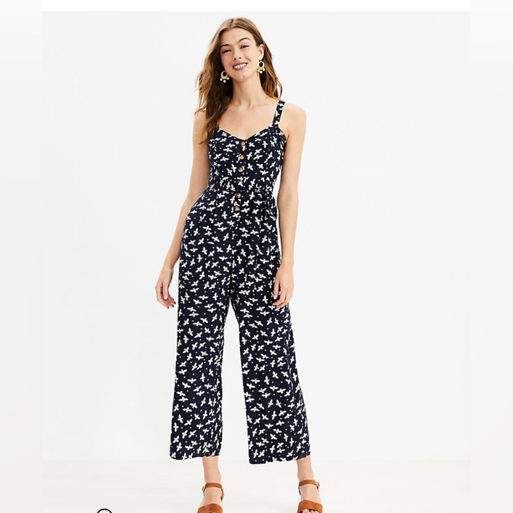 LOFT bee jumpsuit